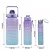 Kit 3 Garrafa De Água Academia Squeeze Galão Motivacional - Imagem 1