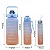 Kit 3 Garrafa De Água Academia Squeeze Galão Motivacional - Imagem 3