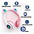 Fone De Ouvido Bluetooth Orelha Gatinho Infantil Led Sem Fio - Imagem 2