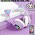 Fone De Ouvido Bluetooth Orelha Gatinho Infantil Led Sem Fio - Imagem 5