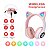Fone De Ouvido Bluetooth Orelha Gatinho Infantil Led Sem Fio - Imagem 6