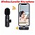 Microfone Lavalier sem fio portátil, Gravação de Vídeo Áudio Mic, iPhone, A - Imagem 1