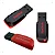 Pendrive SanDisk Cruzer Blade 2.0 preto e vermelho - Imagem 3