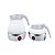 Chaleira Eletrica Dobravel Jarra Bule Silicone 600W 110v 600ml Portatil Cor:Azul - Imagem 3