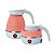 Chaleira Eletrica Dobravel Jarra Bule Silicone 600W 110v 600ml Portatil Cor:Azul - Imagem 2
