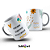 CANECA TENTANDO SOBREVIVER NESSA CARALHA - 325ML BRANCA - Imagem 1