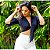 cropped - blusa feminina moda blogueira manga flare - Imagem 5