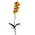 GALHO ORQUIDEA 3D AMARELA CR-0104AM - Imagem 1