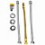Conjunto Ligação Flexíveis Para Aquecedor 1/2Mx3/4F 40cm Registro 90º -  Druck - Imagem 1