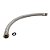 Mangote Tubo Flexível Para Bombas De Água Malha De Inox 50Cm 1" Polegada M/F Druck - Imagem 1