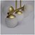 Lustre Bola Com 5 Globos Dourado Fosco - Imagem 4