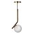 Pendente Angular Ball Bronze - Imagem 1