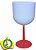 Taça de Gin Polímero Branca Com Base Color - 450ml - Imagem 2