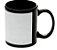 Caneca Cerâmica 325ml com Tarja Branca - Preta - Sublime - Imagem 2