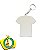 Chaveiro Branco de Metal - Camiseta - Imagem 1