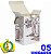Caixinha de Papelão Decorada Branca com Corda para Canecas de Chopp 500ml - Pacote com 5 Unidades - Imagem 3