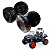 Kit de rodas dianteiras e traseiras Polaris Rzr 900 24v Orignal - Peg-pérego - Imagem 1