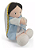 Boneco Pelucia Virgem Maria Católica Amor Divino Sagrada Religioso Zip - Imagem 5