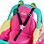Carrinho De Passeio Andador Com Pedal E Haste Empurradora 2 Em 1 Diipi Rainbow Calesita Rosa - Imagem 9