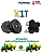 Kit 2 Rodas Traseiras + 2 Motores para Trator John Deere Infantil - Imagem 2