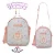 Mochila Carrinho E Lancheira Alças Lilica Ripilica Bb Creche Cor Branco - Imagem 3