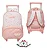 Mochila Carrinho E Lancheira Alças Lilica Ripilica Bb Creche Cor Branco - Imagem 5