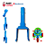 Garfo Triciclo Velobaby Velotrol Brinquedos Bandeirante Azul - Imagem 2