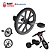 Roda Dianteira Para Triciclo Velotrol Bandeirante - Imagem 1