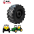 Kit 2 Rodas Traseiras Trator Eletrico Dual Force Peg Orignal - Imagem 6