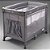 Berço Portátil Cercado Bebe desmontável Relax Gray - Burigotto - Imagem 3