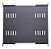 BANDEJA MOVEL 1X500MM PRETO - Imagem 1