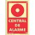 PLACA ALARME 18X12 PVC MATERIAL CORTANTE 4 FUROS 1MM DIGIPLACAS - Imagem 1