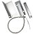 SENSOR MAGNETICO METALICO C/FIO + CANTONEIRA  P/PORTA DE ACO MULTITOC - Imagem 1