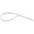 ABRACADEIRA DE NYLON 4,8MM X 400MM BRANCA 100 PCS - Imagem 1