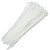ABRACADEIRA DE NYLON 2,5MM X 100MM BRANCA 100 PCS - Imagem 1