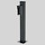 TOTEM PROTECT P/ IDENTIFICACAO 1,35M FRENTE 450- PRETO - Imagem 1