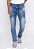 Calça Jeans Masculina Tradicional Lavagem Clara Manchada Premium Versatti Huan - Imagem 1