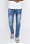 Calça Jeans Masculina Tradicional Lavagem Clara Manchada Premium Versatti Huan - Imagem 3