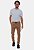 Calça Jogger  Caramelo Masculina Com Elástico Na Cintura Sarja Premium Egito Versatti - Imagem 4