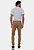 Calça Jogger  Caramelo Masculina Com Elástico Na Cintura Sarja Premium Egito Versatti - Imagem 6