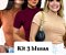 Kit de 3 blusas de manga gola alta canelado premium - Imagem 2
