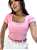 Blusa Feminina de Manga Decote U Canelado Premium - Imagem 7