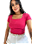 Blusa Feminina de Manga Decote U Canelado Premium - Imagem 3