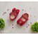 Sapatinho Cetim Personalizado Vermelho Baby - Imagem 1