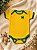 Body Bebê Brasil Amarelo e Verde - Imagem 1