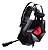 Headset Gamer p/ PC Hoopson com LED, Preto E Vermelho - F-201-VM - Imagem 1