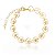 Pulseira bracelete estrela folheado em ouro 18k - Imagem 1
