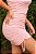 Vestido rosa franzido - Imagem 1