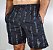 Shorts Tactel Estampado Masculino Adulto 2 Bolsos Preto Palavras - Imagem 1