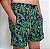 Shorts Elastico Sublimado Adulto Verde Plantas - Imagem 1